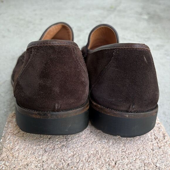 Ferragamo Gancini bit suede loafers